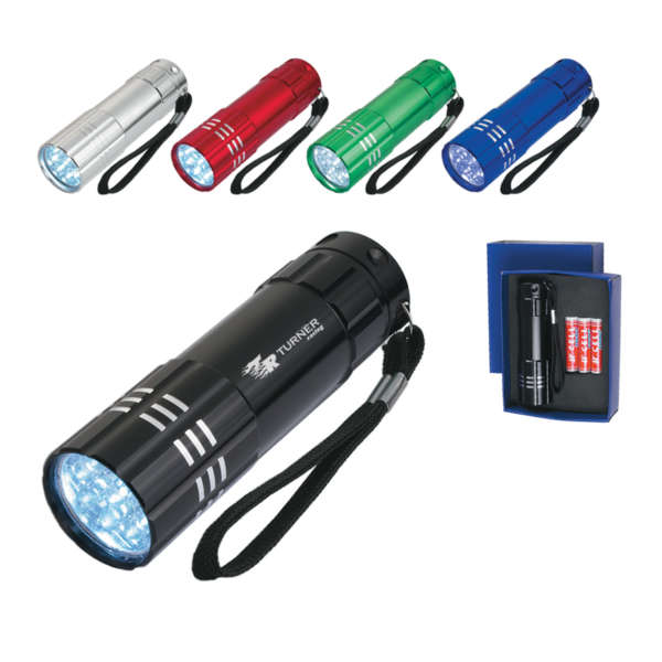 ALUMINUM LED FLASHLIGHT WITH STRAP - Image 2