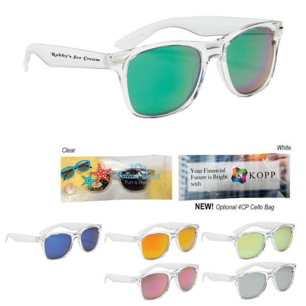 CRYSTALLINE MIRRORED MALIBU SUNGLASSES - Image 2