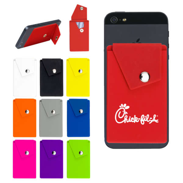 SILICONE PHONE POCKET WITH STAND - Image 2