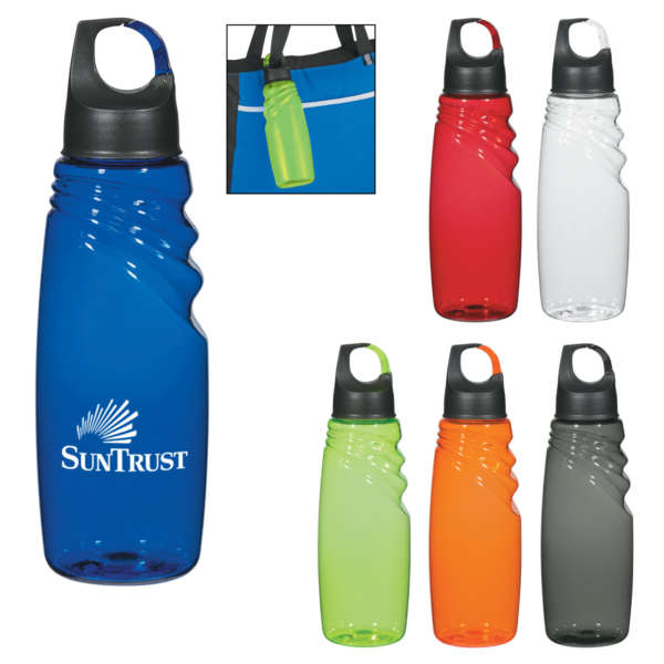 24 OZ. CREST CARABINER SPORTS BOTTLE - Image 2